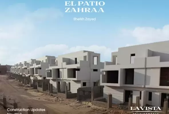 Semi finished villas 4 bedrooms for sale in El Patio Zahraa Sheikh Zayed