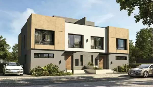 A Twin Houses For Resale In New Cairo, Swan Lake Residence